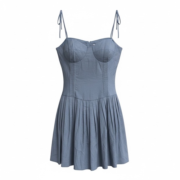 Petal & Pup Dresses & Skirts - Petal & Pup Slate Blue Mini Dress